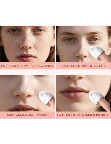 Juego de 30 Esponjas de Maquillaje Mini QSdywlyd - Sin Látex, Doble Uso Juego de 30 Esponjas de Maquillaje Mini QSdywlyd - Sin Látex, Doble Uso