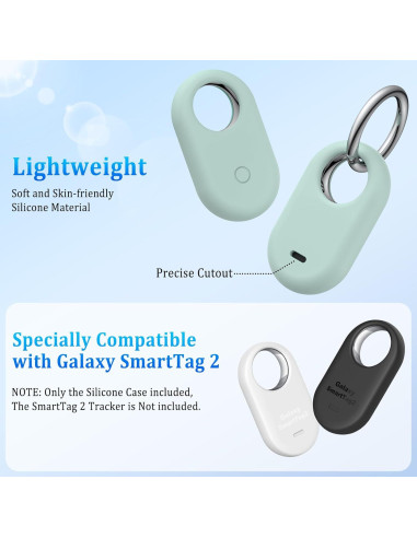 Funda de Silicona Vanjua para Samsung Galaxy SmartTag2 - 4 Colores