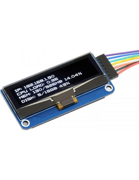 Pantalla OLED HAT 2.23" XYGStudy 128x32 SPI/I2C Raspberry Pi Pantalla OLED HAT 2.23" XYGStudy 128x32 SPI/I2C Raspberry Pi