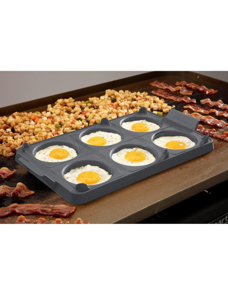 Bandeja de Anillos para Huevos Cuisinart CGR-600 7 Piezas Bandeja de Anillos para Huevos Cuisinart CGR-600 7 Piezas