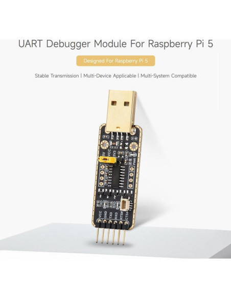 Módulo Depurador USB a UART Waveshare para Raspberry Pi 5 Módulo Depurador USB a UART Waveshare para Raspberry Pi 5