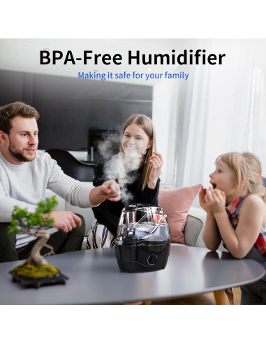 Humidificador de aire Hocyhaoder 2.2L ultrasonido negro