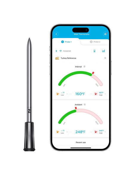 Sonda Inalámbrica para Carne GoveeLife H5192 - Precisión 0.6C Sonda Inalámbrica para Carne GoveeLife H5192 - Precisión 0.6C