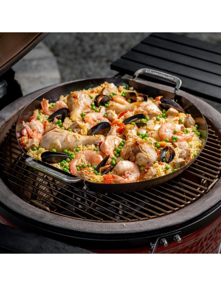 Sartén de Paella Kamado Joe KJ15124722 Acero Karbon 40cm Sartén de Paella Kamado Joe KJ15124722 Acero Karbon 40cm