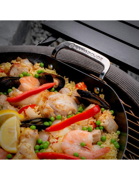 Sartén de Paella Kamado Joe KJ15124722 Acero Karbon 40cm Sartén de Paella Kamado Joe KJ15124722 Acero Karbon 40cm