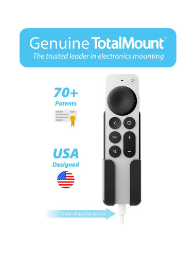 Soporte TotalMount para Control Remoto Apple TV - Adhesivo Removible