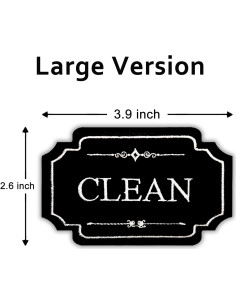 Imán de Lavavajillas Limpio Sucio QMMD - 9.9x6.6cm Decorativo 2