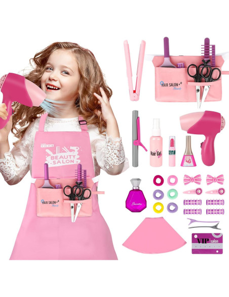 Conjunto de Juguetes de Salón de Belleza deAO 32PCS Conjunto de Juguetes de Salón de Belleza deAO 32PCS