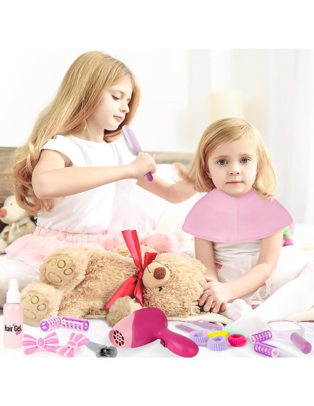 Conjunto de Juguetes de Salón de Belleza deAO 32PCS Conjunto de Juguetes de Salón de Belleza deAO 32PCS