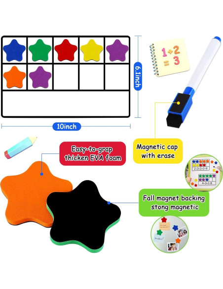 Conjunto de 10 Cuadrados Magnéticos LOOIKOOS - Juguete Educativo para Niños 3-5 Años Conjunto de 10 Cuadrados Magnéticos LOOIKOOS - Juguete Educativo para Niños 3-5 Años