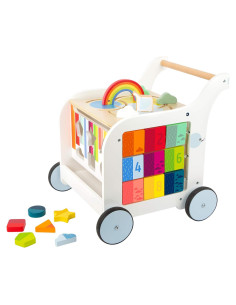 Andador de bebé elefante de madera 5 en 1 Small Foot Toys