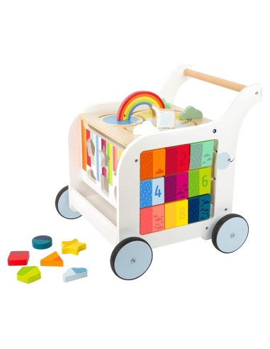 Andador de bebé elefante de madera 5 en 1 Small Foot Toys