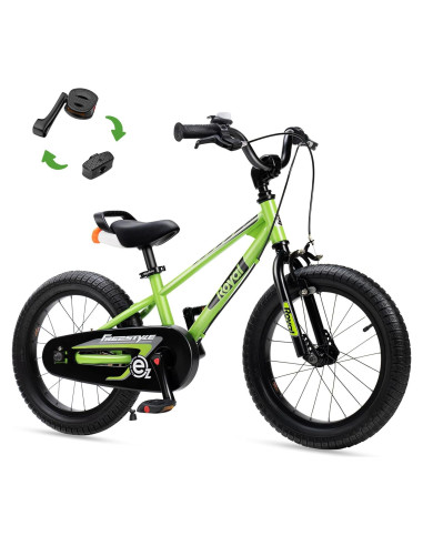 Bicicleta RoyalBaby Freestyle-EZ 16" Verde Doble Freno Mano