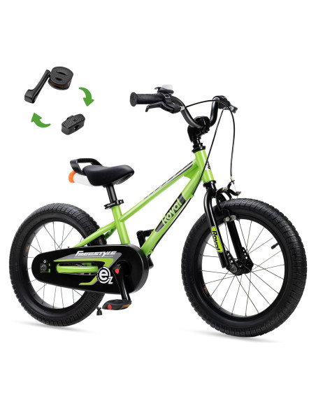 Bicicleta RoyalBaby Freestyle-EZ 16" Verde Doble Freno Mano Bicicleta RoyalBaby Freestyle-EZ 16" Verde Doble Freno Mano