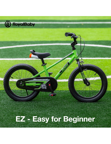 Bicicleta RoyalBaby Freestyle-EZ 16" Verde Doble Freno Mano
