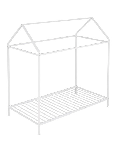 Cama Montessori Twin Bellemave Blanca en el Suelo Ajustable Cama Montessori Twin Bellemave Blanca en el Suelo Ajustable