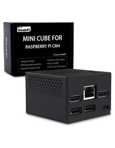 GeeekPi DeskPi Mini Cube para Raspberry Pi CM4/CM5 - Azul