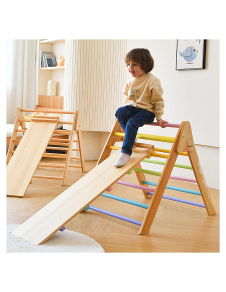 Avenlur Olive 3 en 1 Escalera Triangular Plegable para Niños Avenlur Olive 3 en 1 Escalera Triangular Plegable para Niños