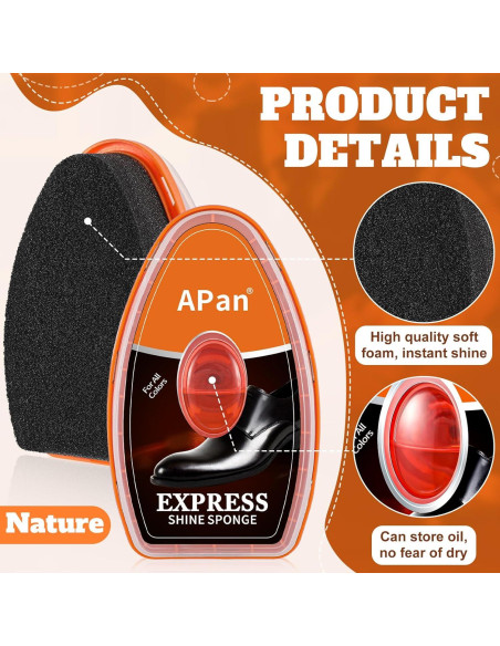 Esponjas Brillantes para Betún de Zapatos Wovnet - 2 Pcs 68g