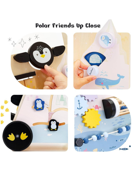 Andador de Madera PairPear Polar Explorer 9 en 1 Montessori Andador de Madera PairPear Polar Explorer 9 en 1 Montessori