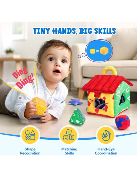 Juguete Sensorial Suave JoyCat para Bebés 6-18 Meses Juguete Sensorial Suave JoyCat para Bebés 6-18 Meses