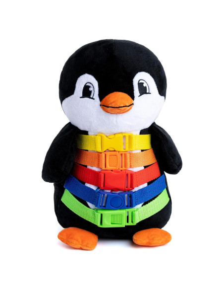 Juguete Sensorial Pingüino de Nieve Buckle Toy 28x15 cm Juguete Sensorial Pingüino de Nieve Buckle Toy 28x15 cm