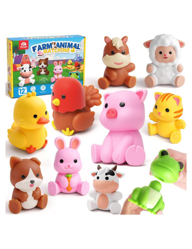 Juguete de Emparejamiento Coogam 10 Animales de Granja