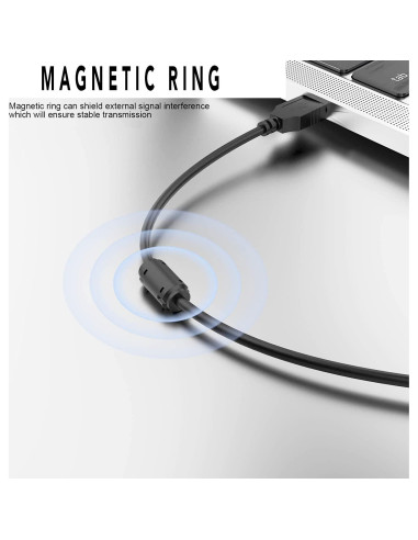 Cable USB 2.0 de 1.8m Silverline Audio para Numark DJ