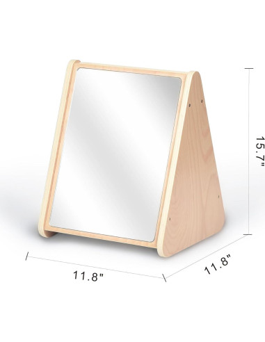 Espejo Doble Lado KRAND para Bebés con Tarjetas Visuales