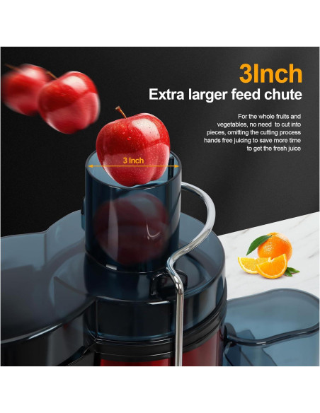 Extractor de Jugo Centrífugo Panana 1000W Acero Inoxidable 1.5L Extractor de Jugo Centrífugo Panana 1000W Acero Inoxidable 1.5L