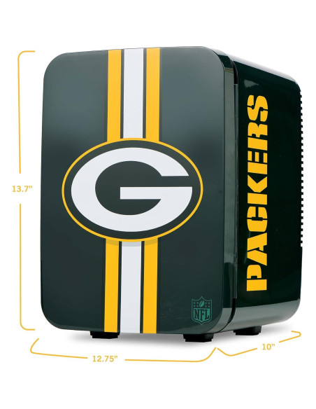 Mini Refrigerador Ukonic NFL Green Bay Packers 10L - Portátil Mini Refrigerador Ukonic NFL Green Bay Packers 10L - Portátil