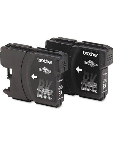 Cartuchos de Tinta Negra Brother LC65HYBK2 - Paquete de 2
