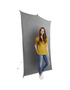 Kit de Fondo de Viaje Savage 1.52m x 2.13m Gris con Soporte 2