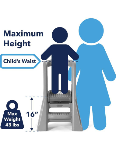 Torre de Aprendizaje Plegable Simplay3 para Niños 86.4 cm Gris
