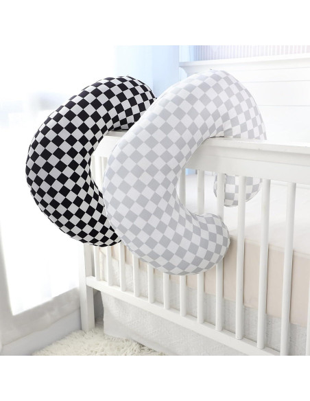 Funda de Almohada de Lactancia DILIMI 2 Paquetes Gris y Negra Funda de Almohada de Lactancia DILIMI 2 Paquetes Gris y Negra