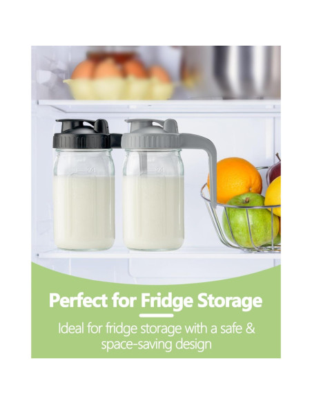 Jarra de vidrio 0.95L Miradexic con tapa y pico vertedor Jarra de vidrio 0.95L Miradexic con tapa y pico vertedor