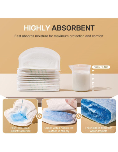 Almohadillas de Lactancia Desechables NCVI - 60 Unidades Ultra Absorbentes