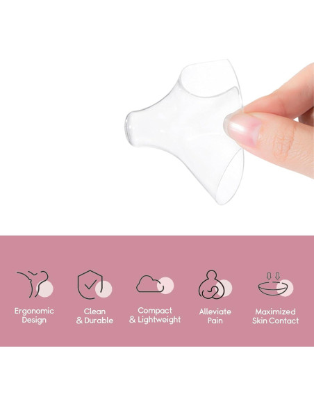 Protectores de Pezones LUXEMUM 20mm Silicona BPA Libre 2 Unidades Protectores de Pezones LUXEMUM 20mm Silicona BPA Libre 2 Unidades