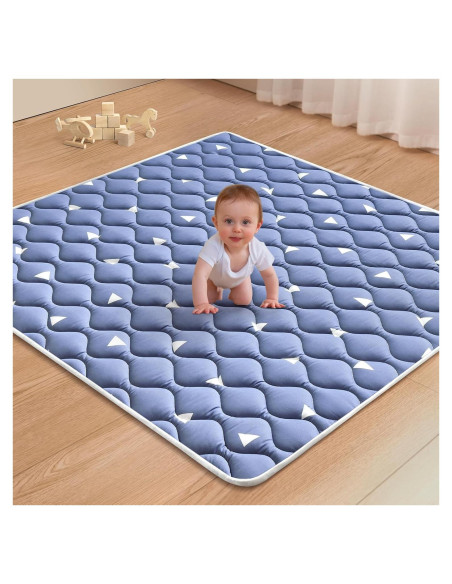 Alfombra de Juego de Espuma Antideslizante Azul Sueño 127x127 cm Alfombra de Juego de Espuma Antideslizante Azul Sueño 127x127 cm
