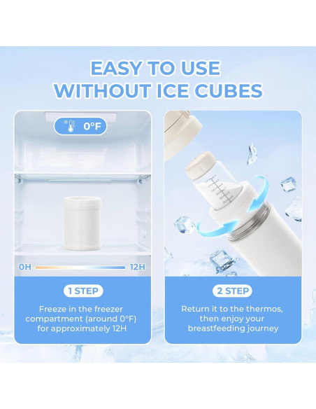 Enfriador de Leche Materna Portátil 22oz con Botellas Duales Enfriador de Leche Materna Portátil 22oz con Botellas Duales