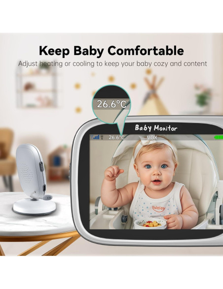 Monitor de Bebé Kokit KK32 3.2" HD Sin WiFi con Audio y Visión Nocturna Monitor de Bebé Kokit KK32 3.2" HD Sin WiFi con Audio y Visión Nocturna