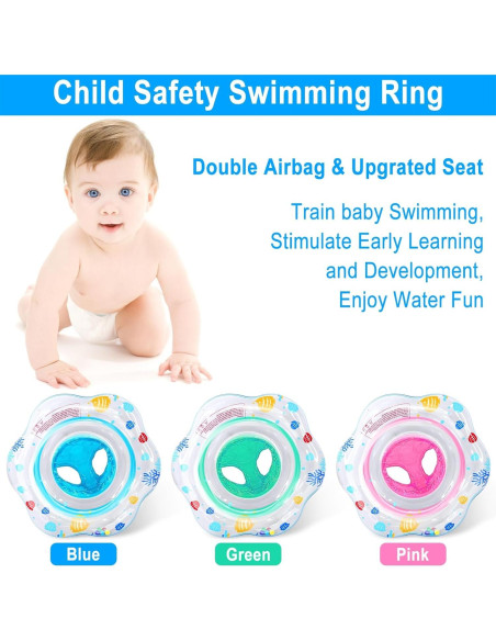 Flotador de piscina AMENON para bebés 6-12 meses con asiento Flotador de piscina AMENON para bebés 6-12 meses con asiento