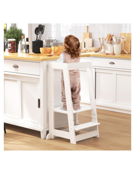 Torre de Aprendizaje Ajustable SWINSKUAD - Taburete de Cocina para Niños Torre de Aprendizaje Ajustable SWINSKUAD - Taburete de Cocina para Niños