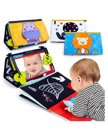 Espejo Tummy Time Teytoy para Bebés 0-12 Meses con Libro y Mordedores Espejo Tummy Time Teytoy para Bebés 0-12 Meses con Libro y Mordedores