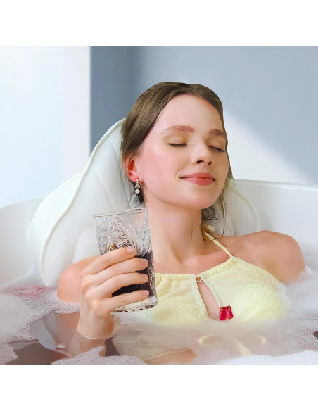 Almohadón de Baño Completo Poemland Blanco Antideslizante Almohadón de Baño Completo Poemland Blanco Antideslizante