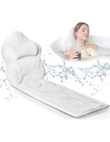 Almohadón de Baño Completo Poemland Blanco Antideslizante