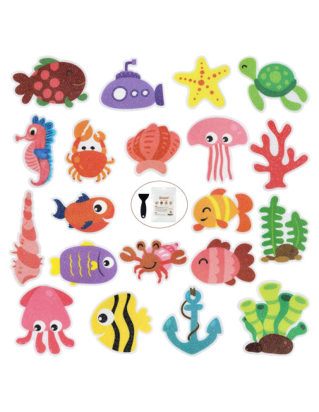 Pegatinas Antideslizantes Secopad para Bañera 20pcs Marinas Pegatinas Antideslizantes Secopad para Bañera 20pcs Marinas