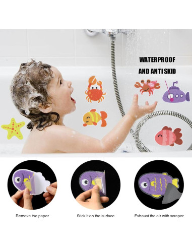 Pegatinas Antideslizantes Secopad para Bañera 20pcs Marinas