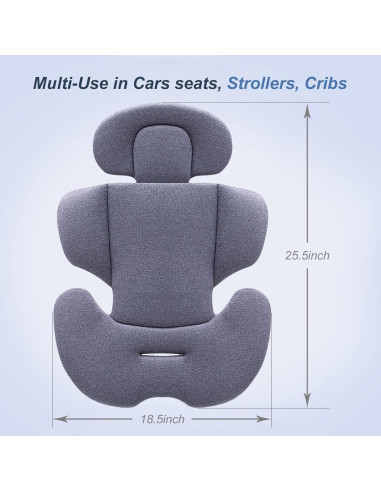 Cojín de Soporte para Cabeza y Cuerpo Innokids Gris
