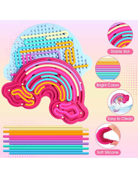 Tableros de Actividad Sensorial FIIOEOY Doble Cara 2 Piezas Tableros de Actividad Sensorial FIIOEOY Doble Cara 2 Piezas
